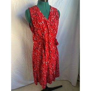 Red Universal Threads M Wrap Dress